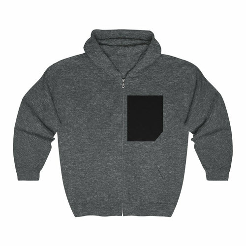 Men's Urban Faux Pocket Zip-Up Hoodie