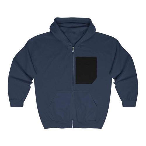 Men's Urban Faux Pocket Zip-Up Hoodie