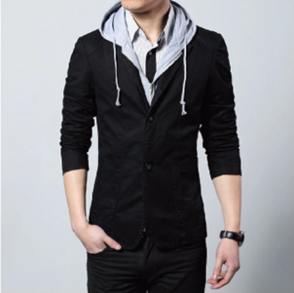 Modern Men’s Hooded Blazer