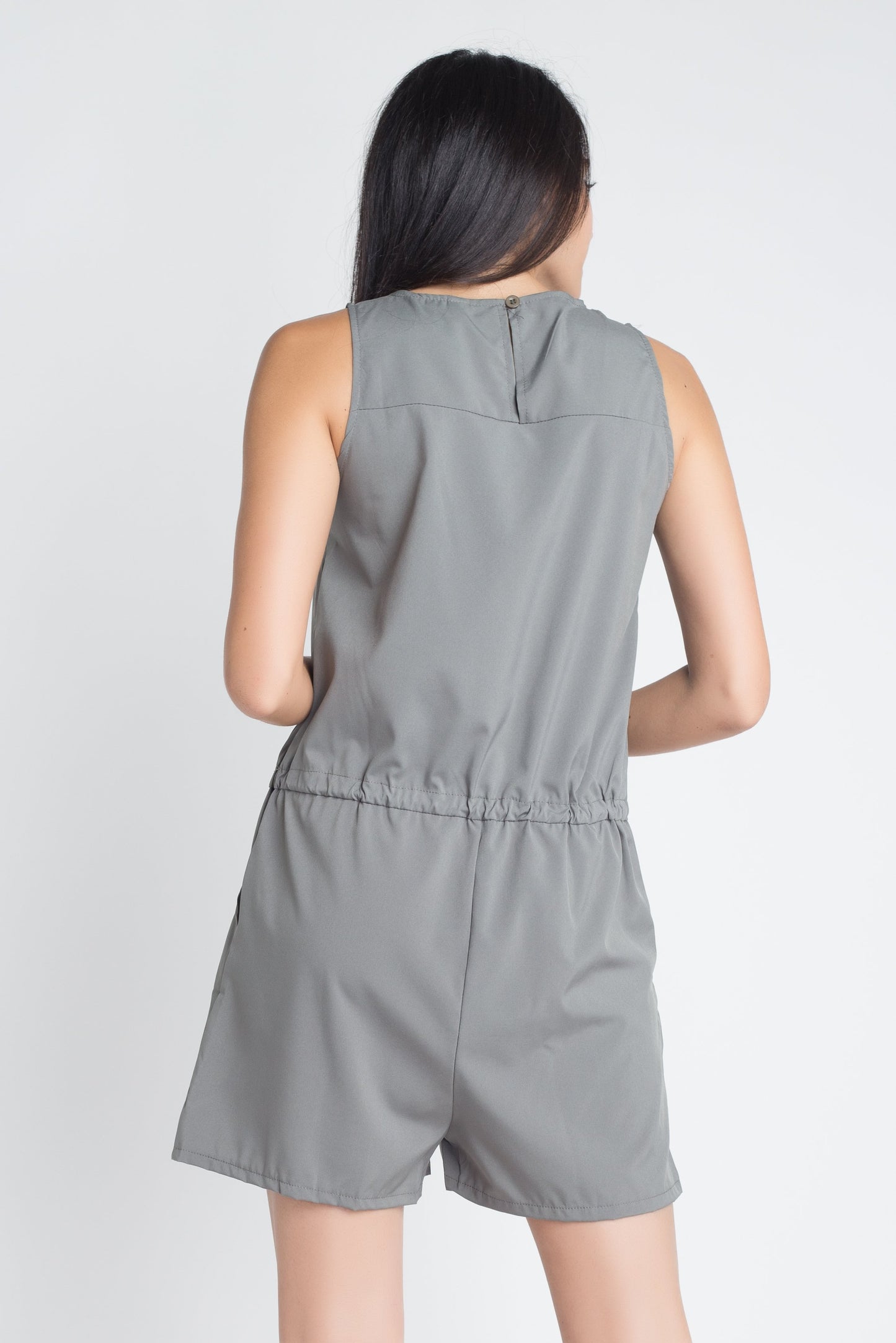 Women's Zip-Front Sleeveless Romper