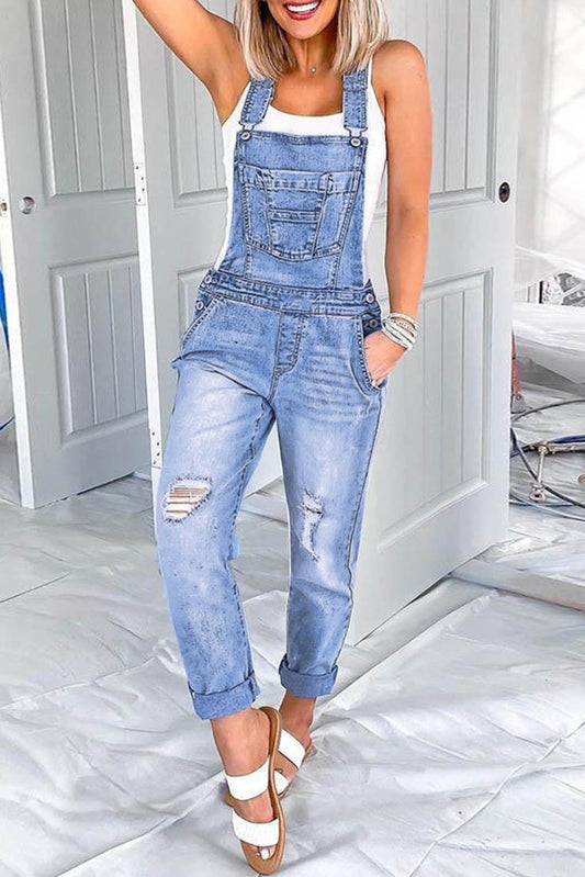 Fashion  Denim Jumpsuit