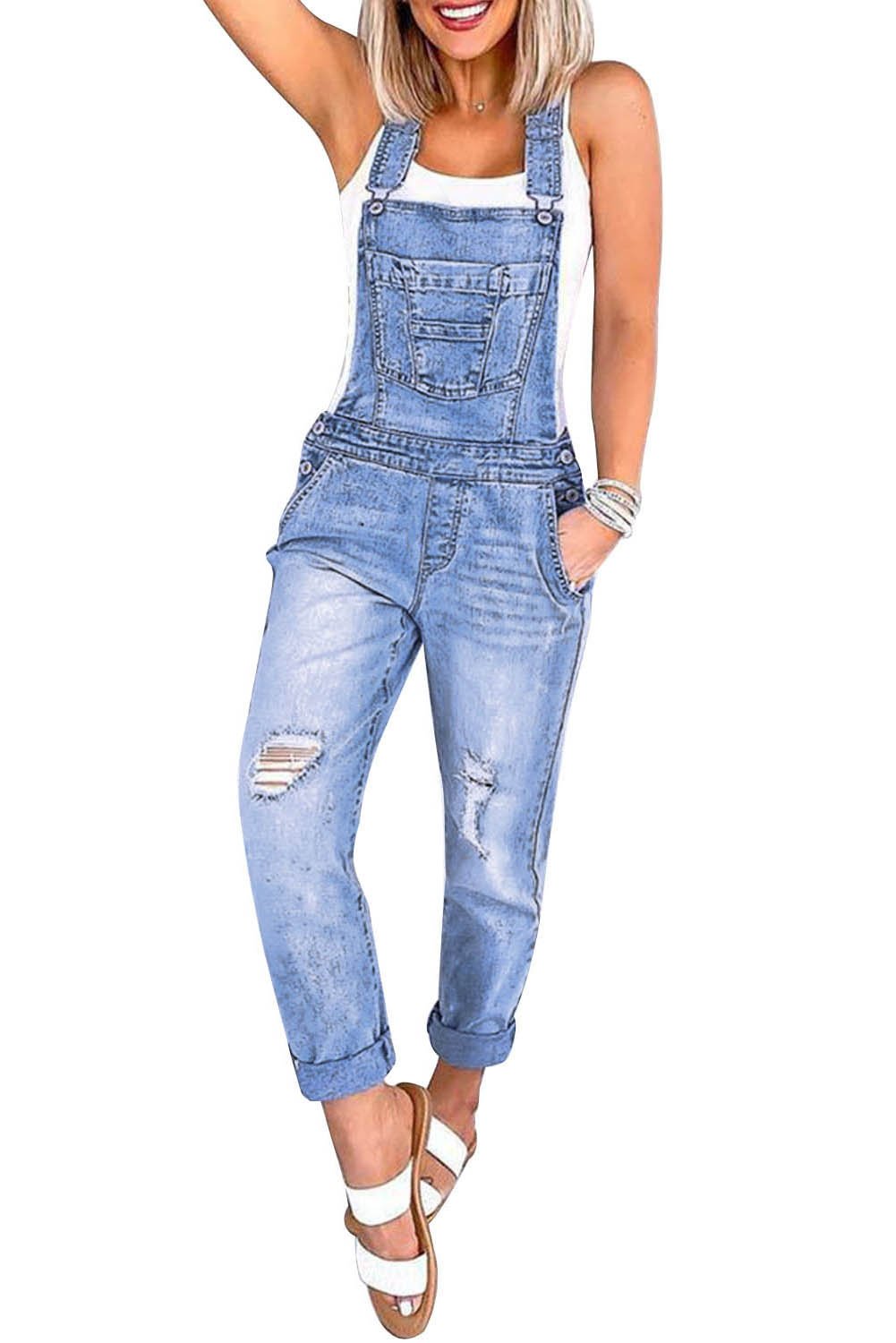 Fashion  Denim Jumpsuit