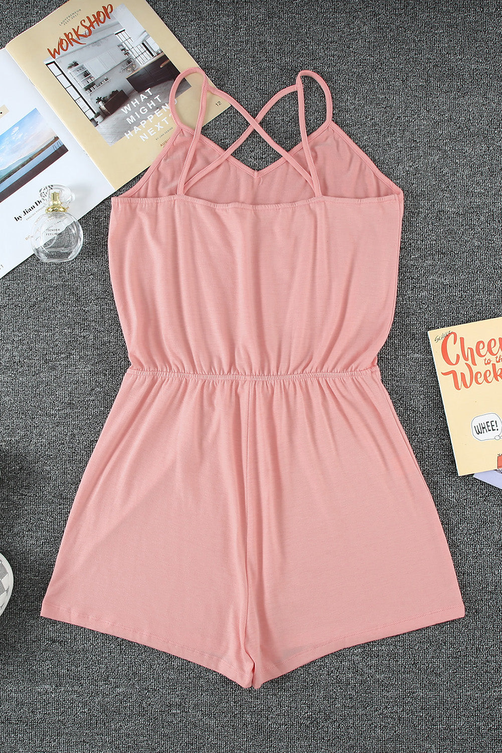 Pink Straps Romper