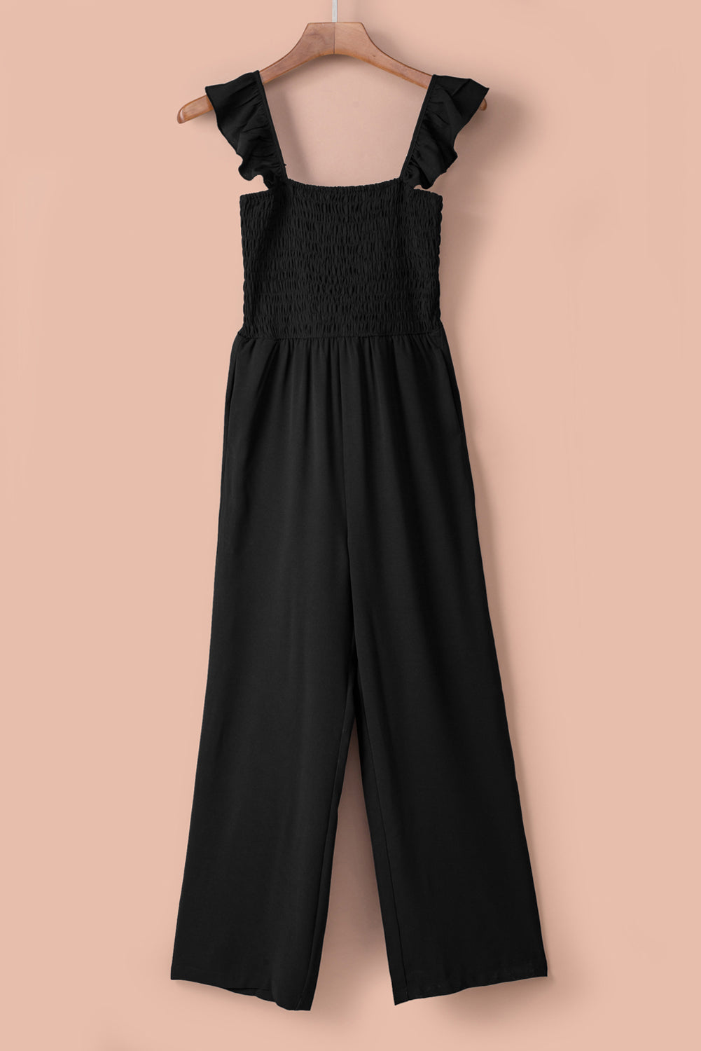 Elegant Black Wide Leg Jumpsuit