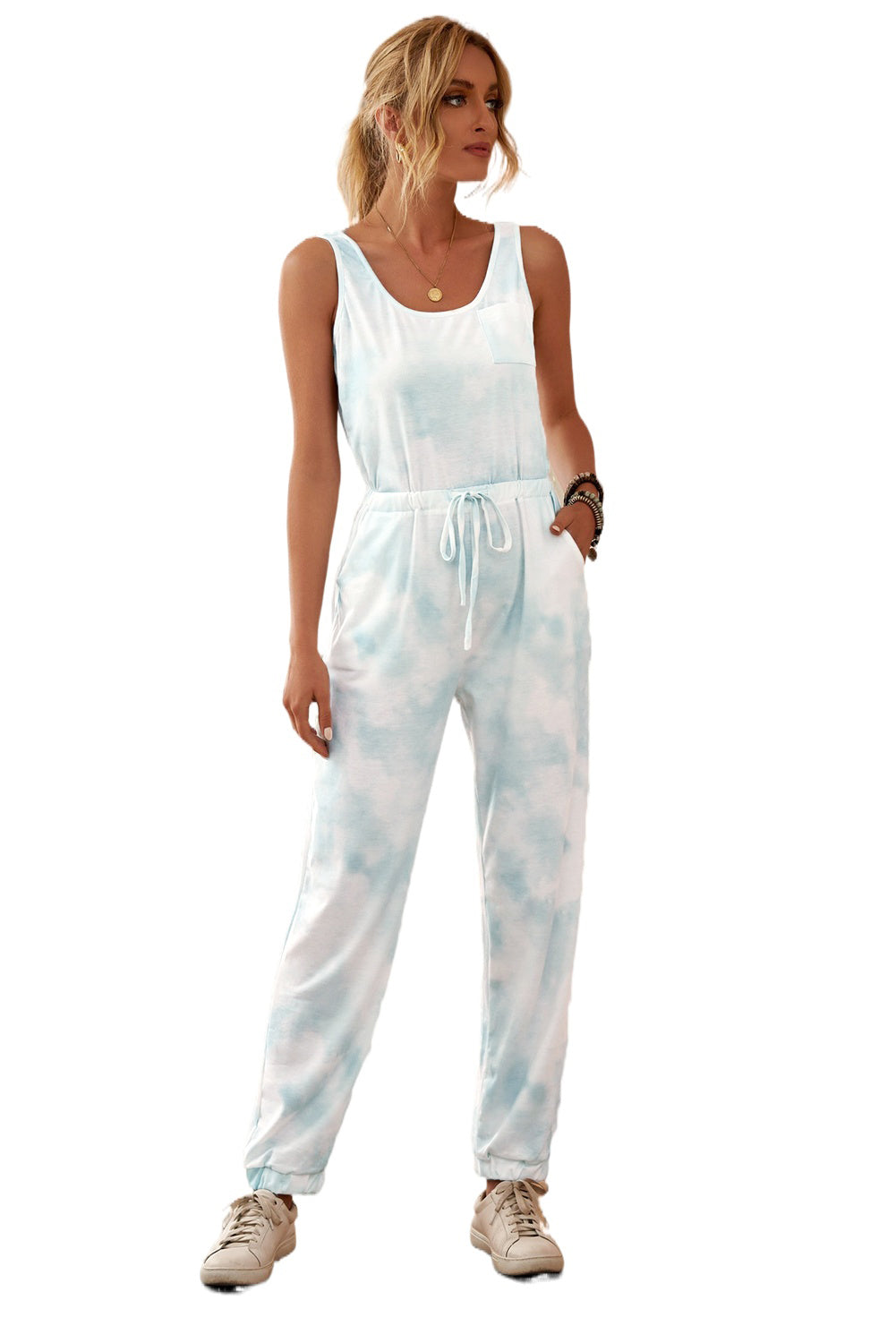 Jogger Jumpsuit with Drawstring