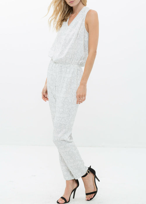 Chic Women's Formal V-Neck Jumpsuit