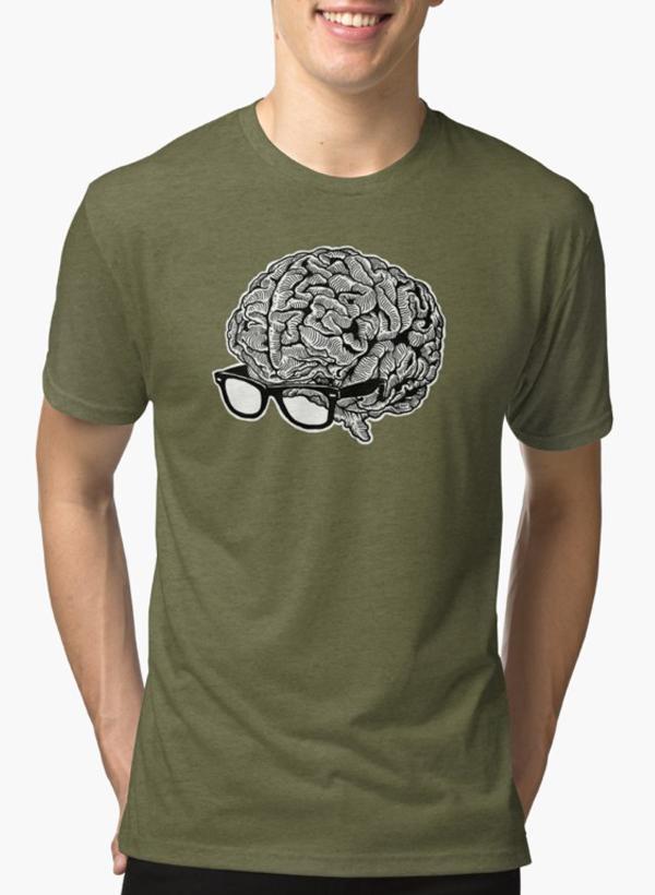 Brain with Glasses T-Shirt