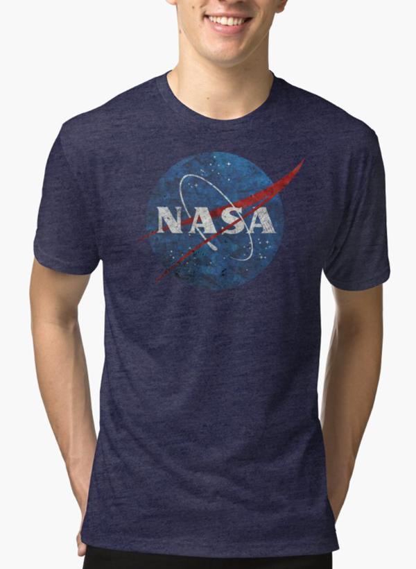 NASA Vintage Emblem Purple Tee