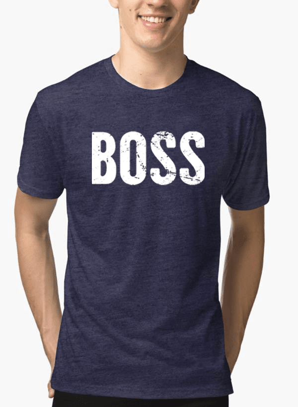 Boss Melange Half Sleeve T-Shirt