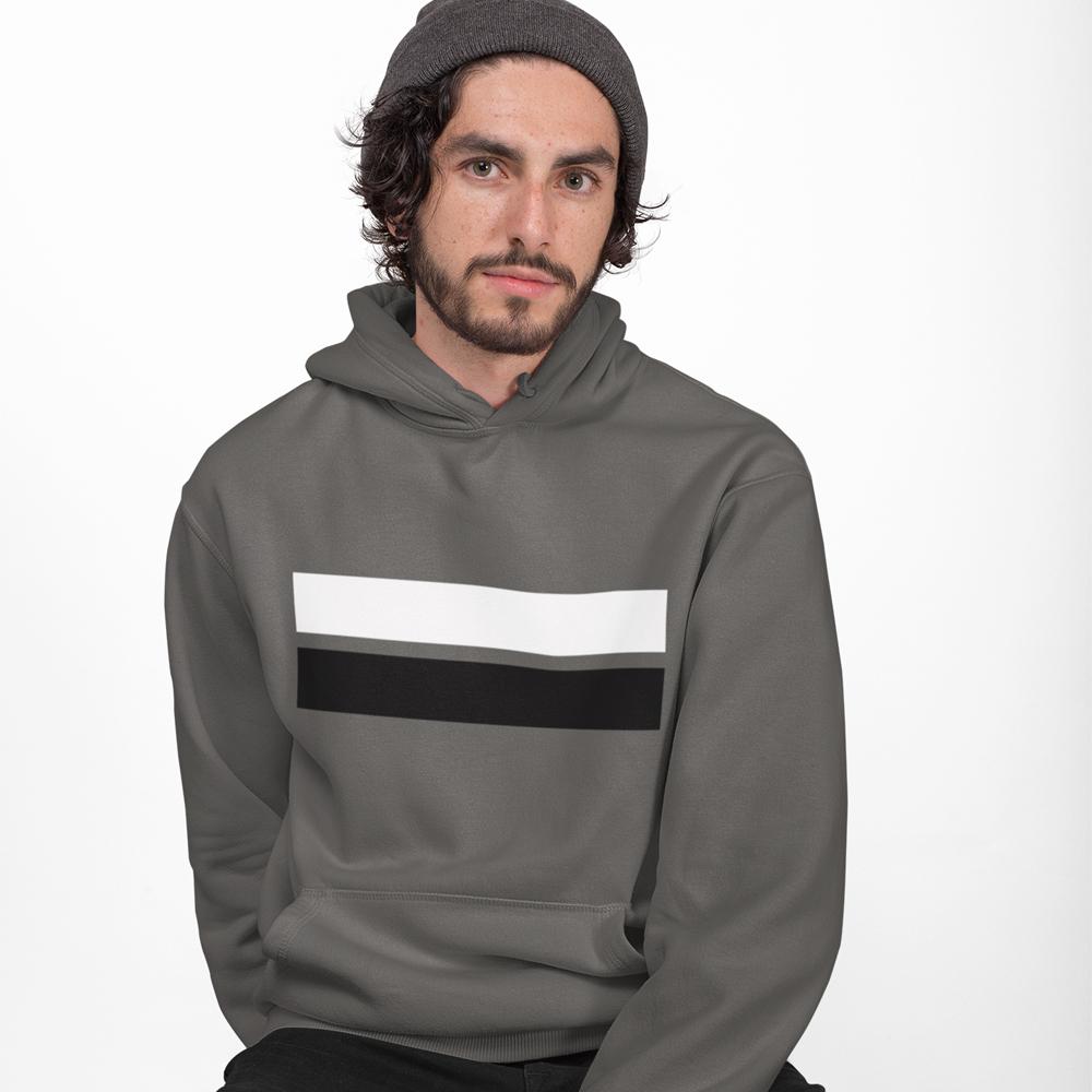 Double Stripe Design Hoodie