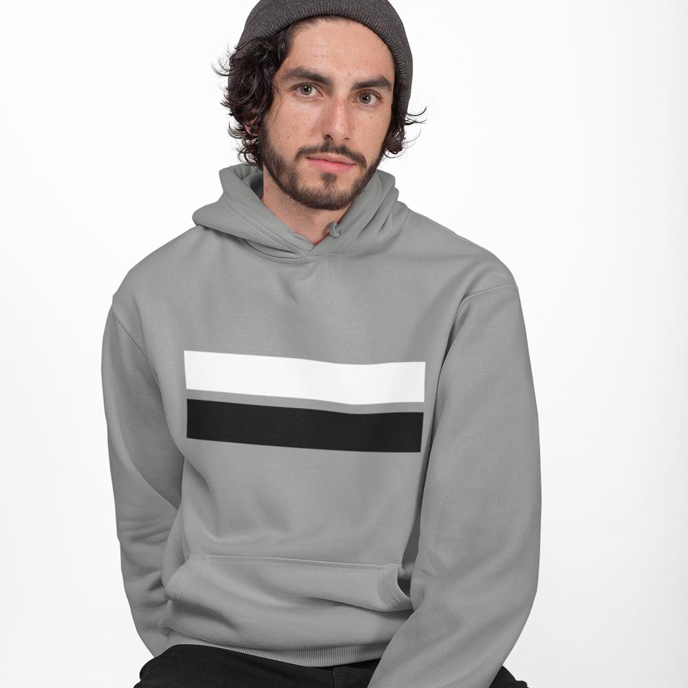 Double Stripe Design Hoodie