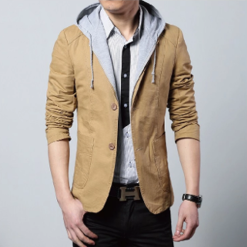 Modern Men’s Hooded Blazer