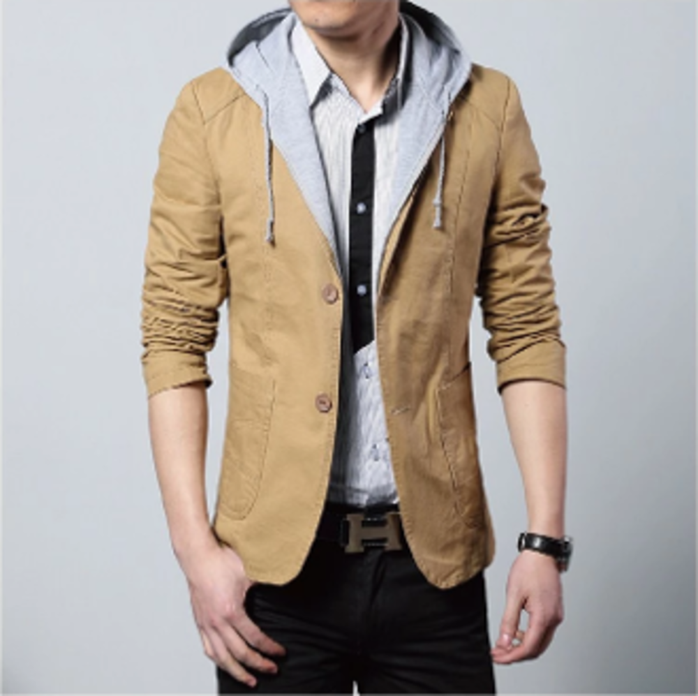 Modern Men’s Hooded Blazer